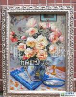 静物花卉纯手绘油画 艺术与商业的完美结合